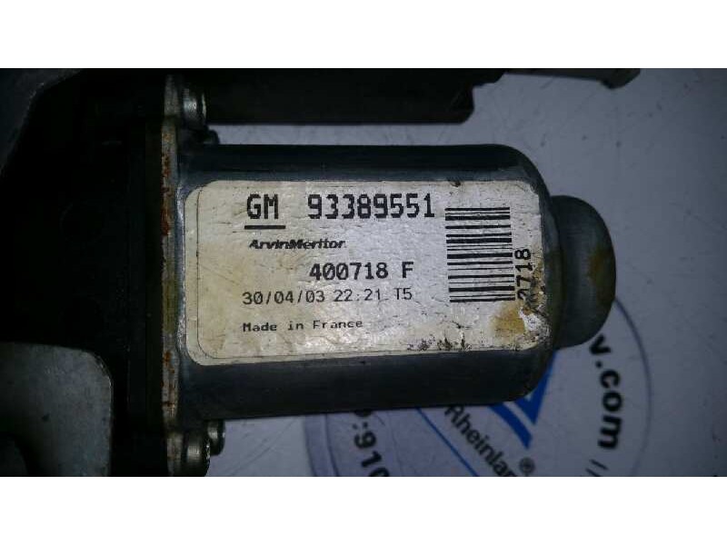 Recambio de elevalunas delantero izquierdo para opel meriva cosmo referencia OEM IAM 93389551  