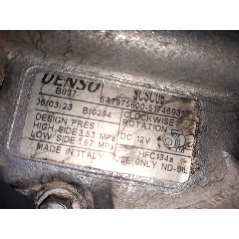 Recambio de compresor aire acondicionado para fiat panda (169) 1.3 jtd climbing 4x4 referencia OEM IAM 517469310 5A7975600 1