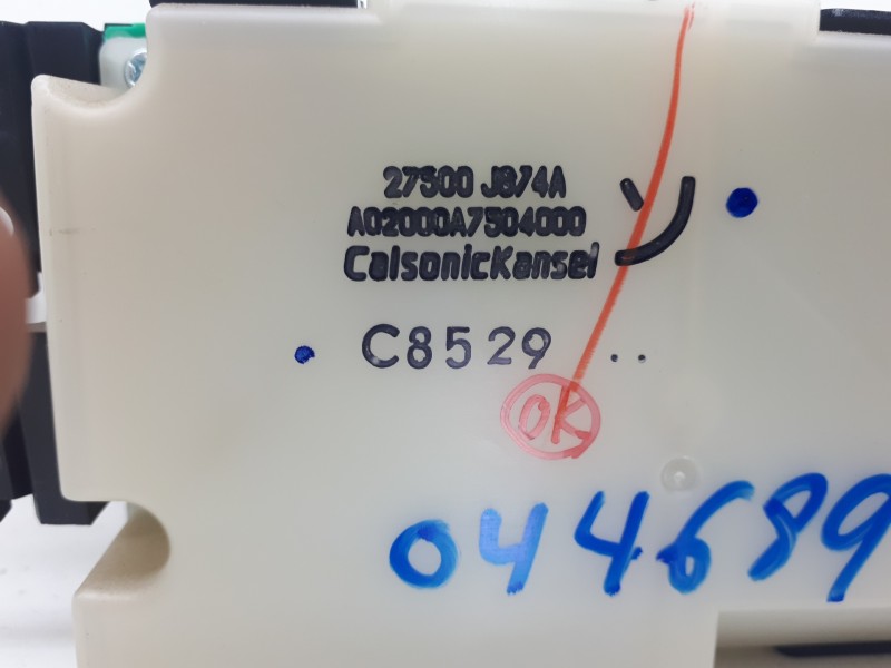 Recambio de mando climatizador para nissan x-trail (t31) le referencia OEM IAM 27500JB74A A02000A7504000 