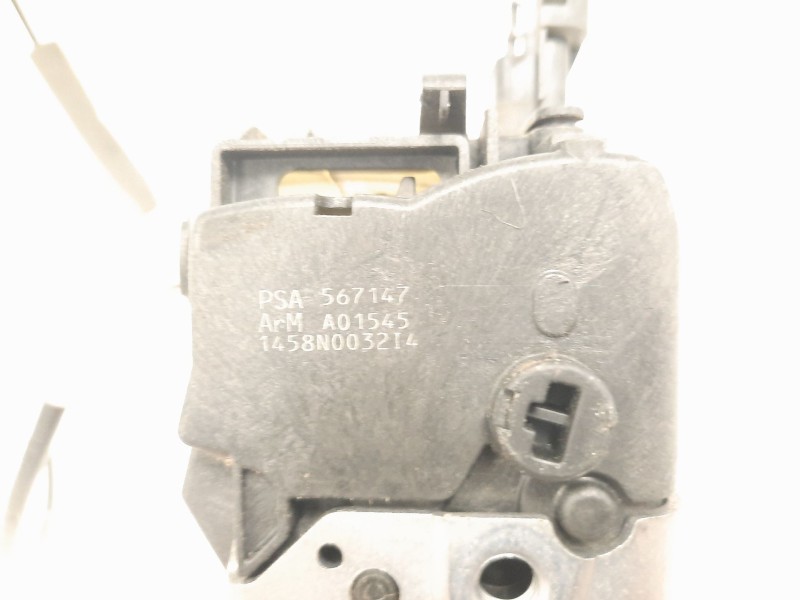 Recambio de cerradura puerta delantera derecha para peugeot 308 confort referencia OEM IAM 567147 A01545 1458N003214