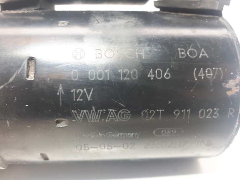 Recambio de motor arranque para volkswagen polo (9n1) highline referencia OEM IAM 02T911023R 0001120406 